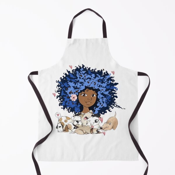 Item preview, CURLY HAIRS AFRICAN ORIGIN GIRL WITH DOGS designed and sold by Tee Inspiration.