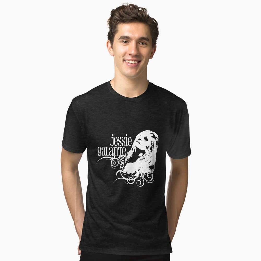Jessie Galante Merchandise with Face Design Tri-blend T-Shirt