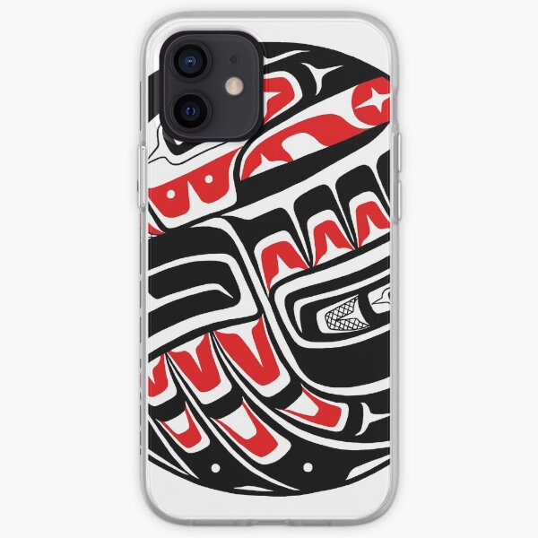 Raven Steals The Sun - Tlingit style, Native American iPhone Soft Case