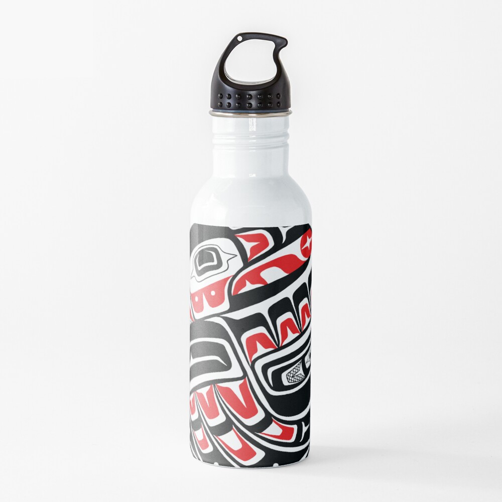 Raven Steals The Sun - PNW style Water Bottle