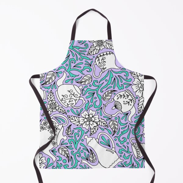 Item preview, Tea Time Purple || Tea Pot || Tea Cup || Tea Party designed and sold by Hilary Leslie.