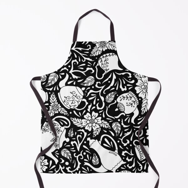 Item preview, Tea Time Black and White || Tea Pot || Tea Cup || Tea Party designed and sold by Hilary Leslie.