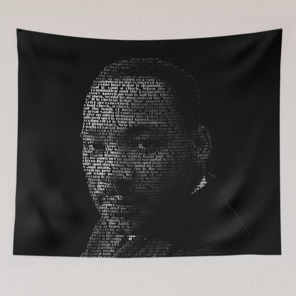 Item preview, Martin Luther King Jr word portrait using his famous speech designed and sold by goldenanchor.