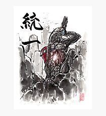 Mass Effect Legion Sumie style Photographic Print