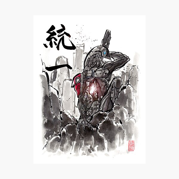 Item preview, Mass Effect Legion Sumie style designed and sold by Mycks.