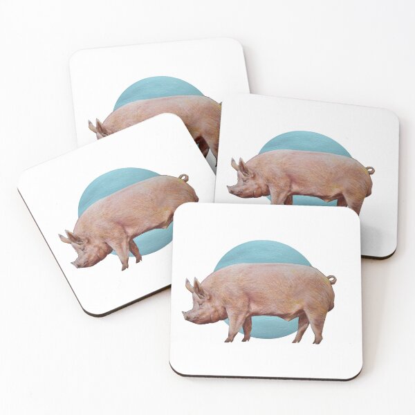Item preview, Colored Pencil Pig and Blue Circle designed and sold by Ethisha.