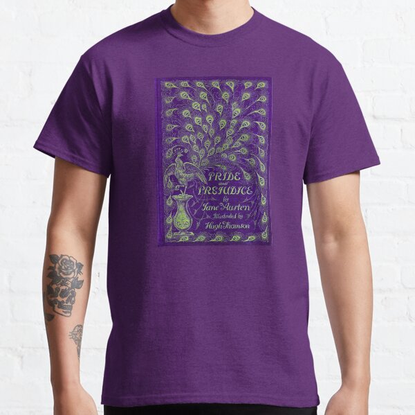 Pride and Prejudice, 1894 Peacock Cover in Purple Classic T-Shirt