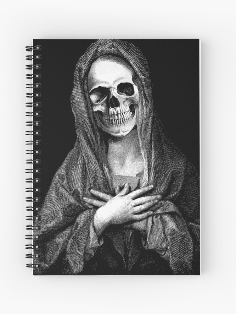 Virgin Mother Mary Skull | Spiral Notebook