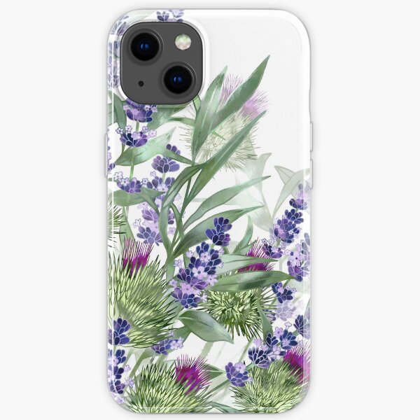 Thistles & Lavender iPhone Soft Case