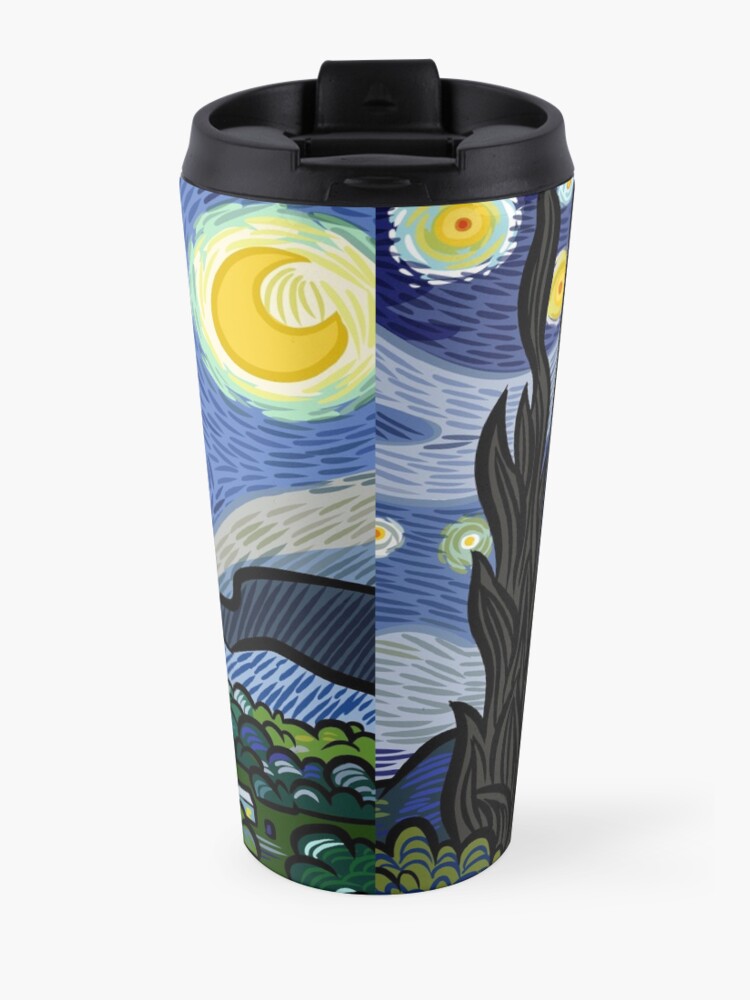 Alternate view of Starry Caricature Travel Coffee Mug