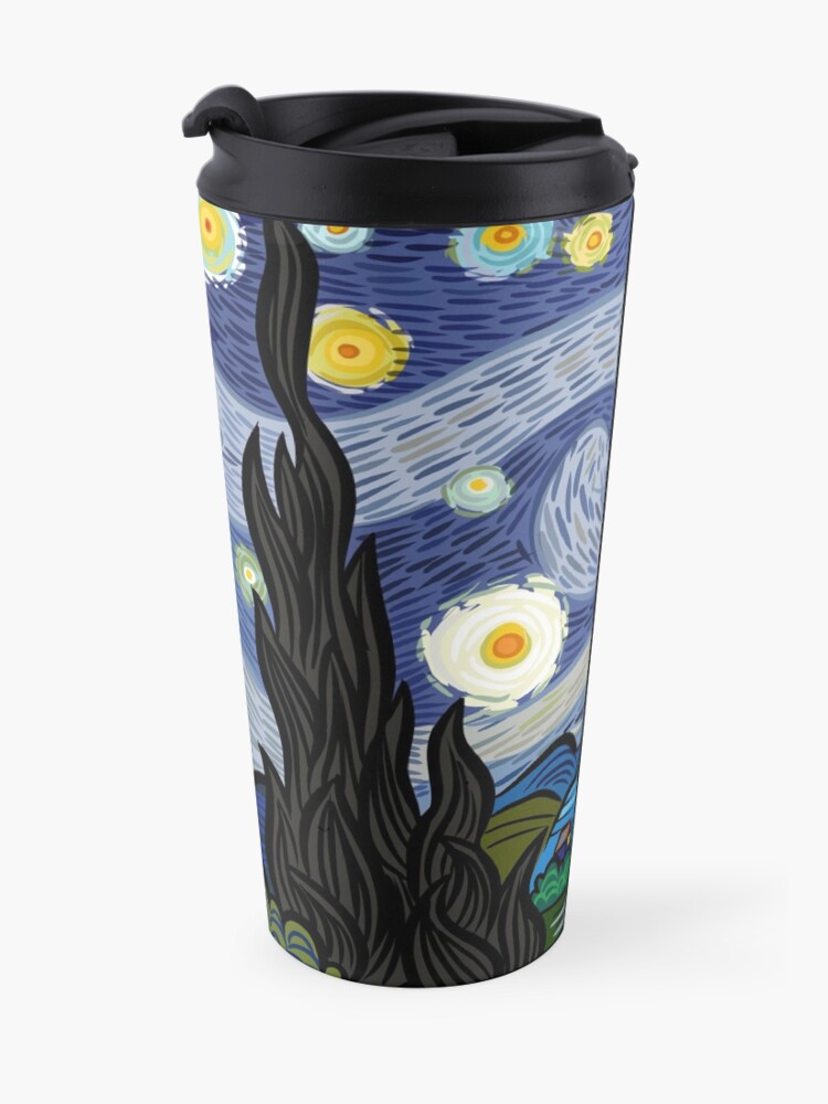 Alternate view of Starry Caricature Travel Coffee Mug