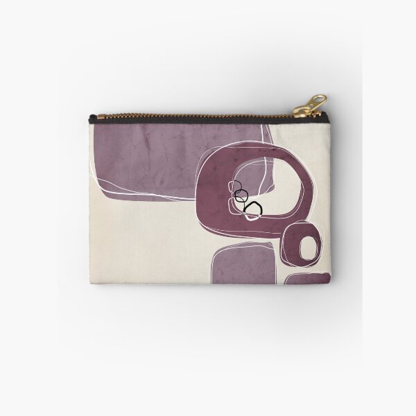 Item preview, Retro Abstract Design in Mulberry and Mauve designed and sold by simplydesignart.
