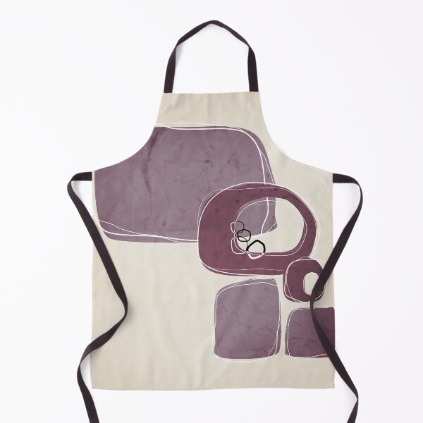Item preview, Retro Abstract Design in Mulberry and Mauve designed and sold by simplydesignart.