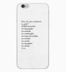 measure your life in love iPhone-Hülle & Cover