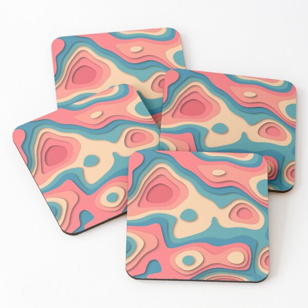 Item preview, Wavy 3D Papercut designed and sold by Vector Scout Lab.