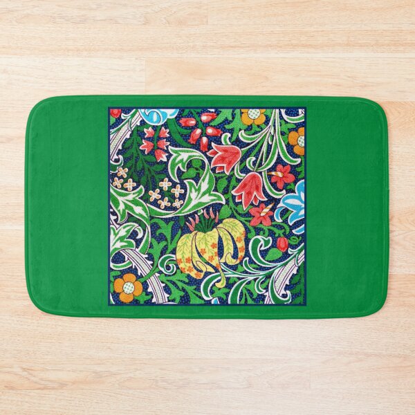 Item preview, Art Nouveau Jacobean Flower Garden, Green and Multi     designed and sold by Marymarice.