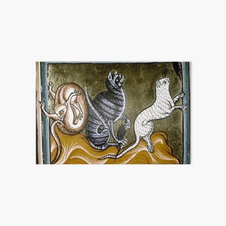 Medieval Cats Art Board Print
