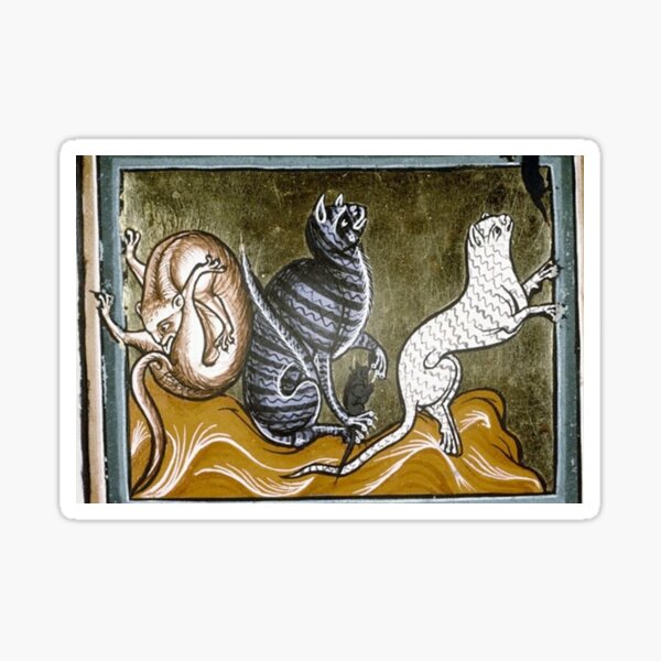 Medieval Cats Sticker