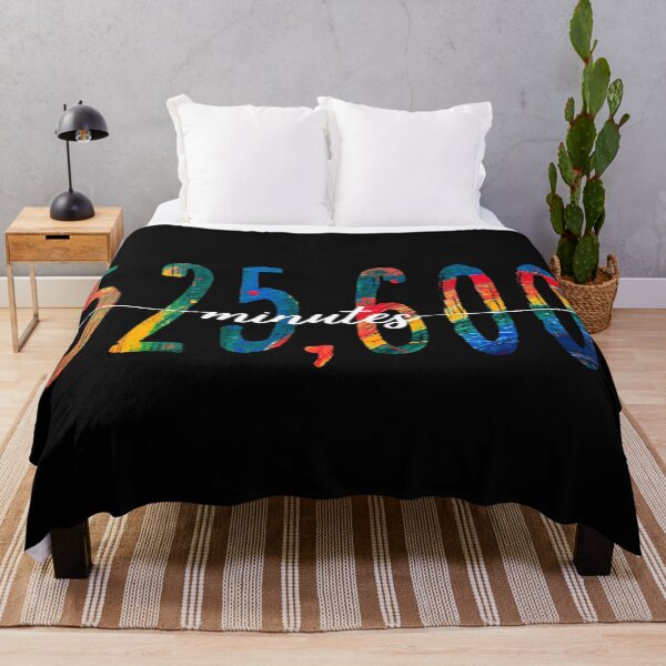 525,600 Minutes Throw Blanket