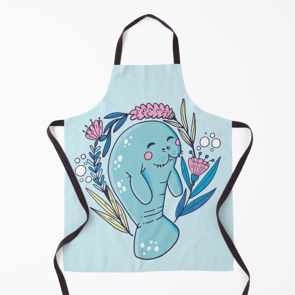 Item preview, Happy Manatee / Sea Cow / Mermaid designed and sold by Pink Pineapple Works.