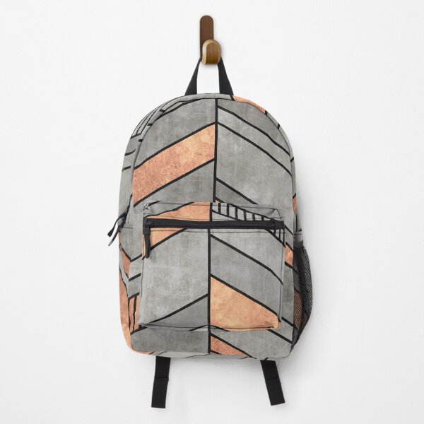 Item preview, Abstract Chevron Pattern - Concrete and Copper designed and sold by Zoltan Ratko.