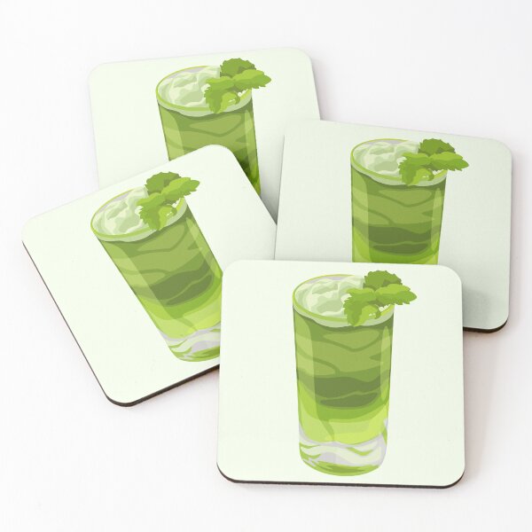 Item preview, Cute green mint fruit juice drink  designed and sold by lunasaros.