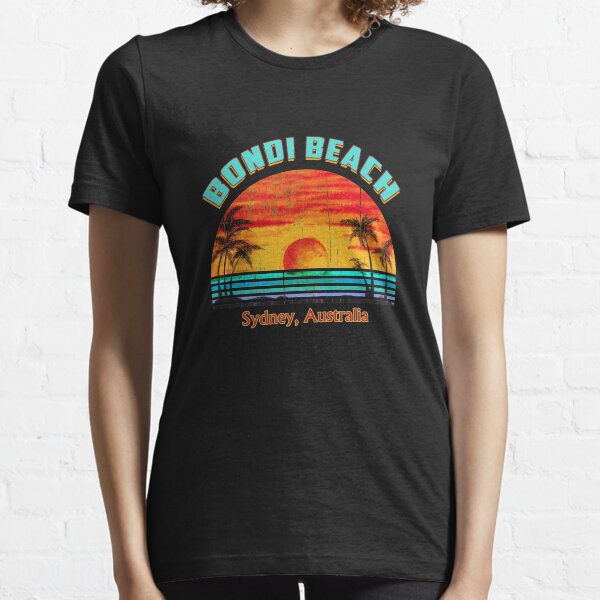 Bondi Beach, Sydney, Australia, Beach Lifestyle Retro Tee, Vacation Holiday Essential T-Shirt
