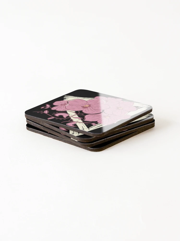 Thumbnail 4 of 5, Coasters (Set of 4), Spring Flower Design designed and sold by DavinciStore21.