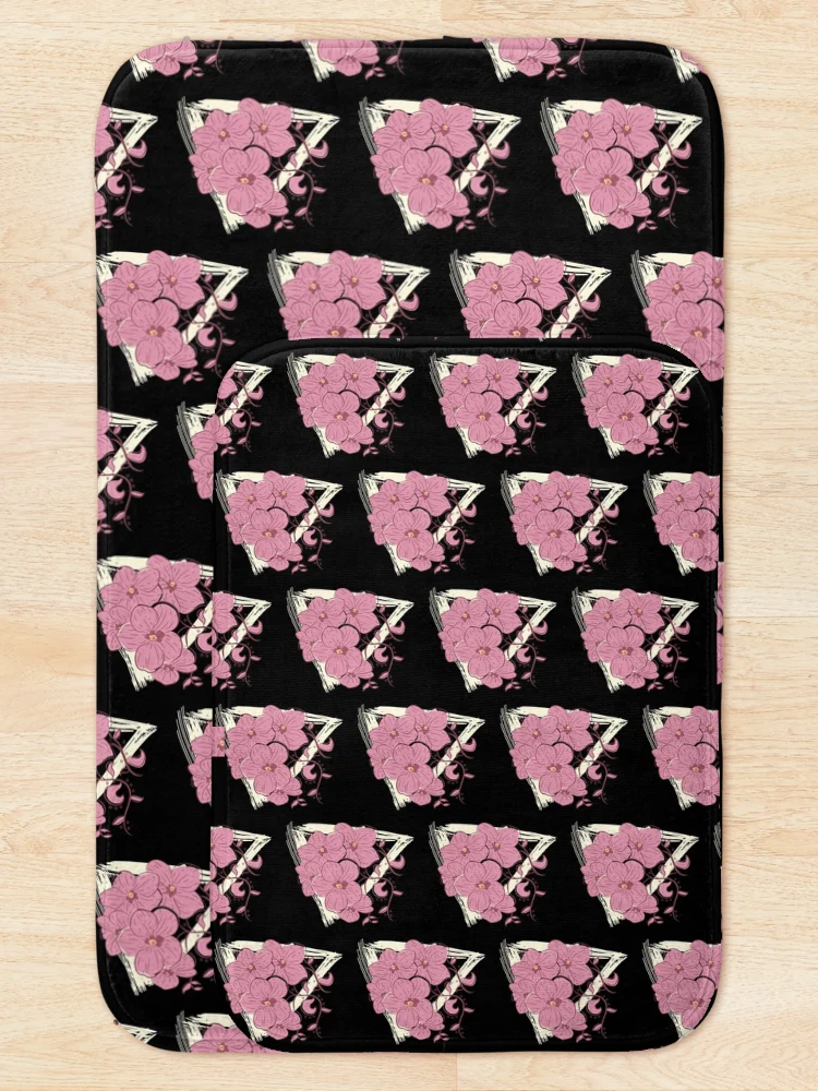 Thumbnail 5 of 6, Bath Mat, Spring Flower Design designed and sold by DavinciStore21.