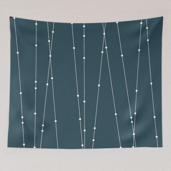 Item preview, Contemporary Intersecting Vertical Lines in Aqua designed and sold by simplydesignart.