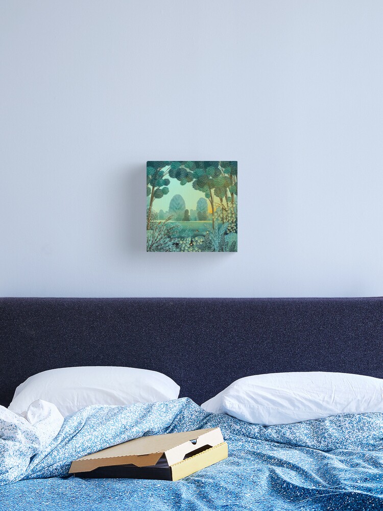 Thumbnail 2 of 3, Canvas Print, Sunrise Swim designed and sold by Jane-Newland.