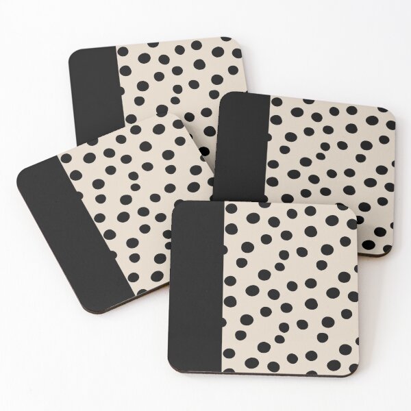Item preview, Black Polka Dots on Nude designed and sold by atlantekdesigns.