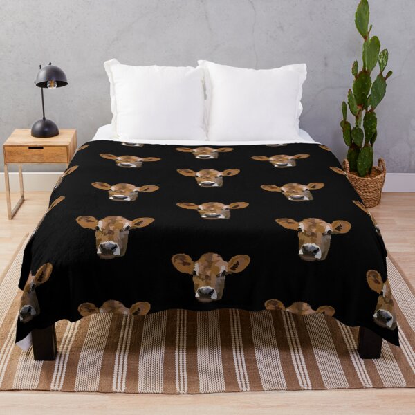 Little Jersey Cow, Cute Little Calf Throw Blanket