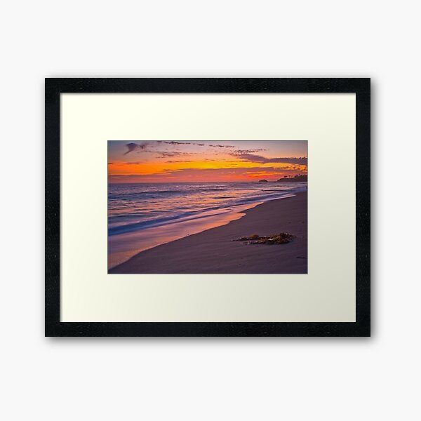 Soft Colored Sunset Framed Art Print