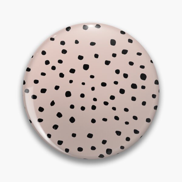 Item preview, Small Black Polka Dots on Blush Pink designed and sold by atlantekdesigns.