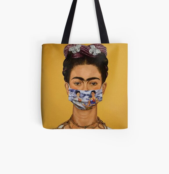 Frida Kahlo in 2021 Bolsa estampada de tela