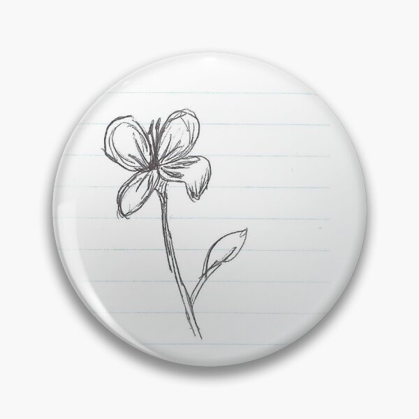 Item preview, Flower sketch designed and sold by DancingCreek.