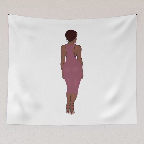 Item preview, Beautiful Black Girl In A Dress designed and sold by ozumdesigns.