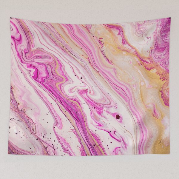 Item preview, Abstract fluid art Pink and Gold designed and sold by Ilze Lucero.