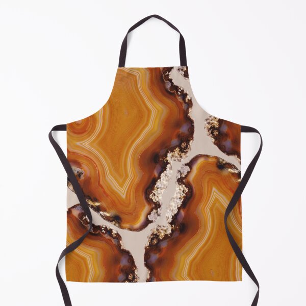Item preview, Orange Brown Agate Pattern #1 #gem #decor #art designed and sold by Anita's & Bella's Art.