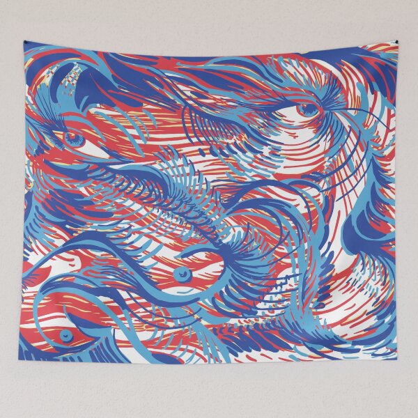 Item preview, Red and Blue  designed and sold by Amanda Klimek.