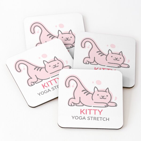 Item preview, Cute Kitty Yoga stretch  designed and sold by Got-Ya-Bak.