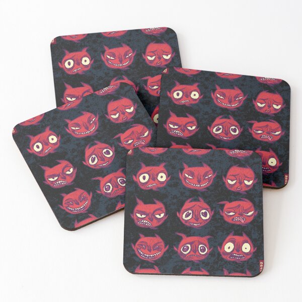 Moody (dark version) Coasters (Set of 4)
