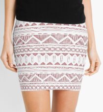 WE LOVE AFRICA RED Mini Skirt