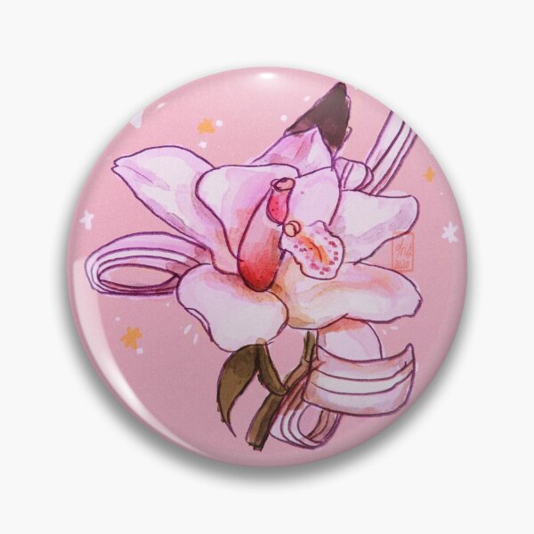 Item preview, white orchid flower by trashcangoddess designed and sold by trashcangoddess.