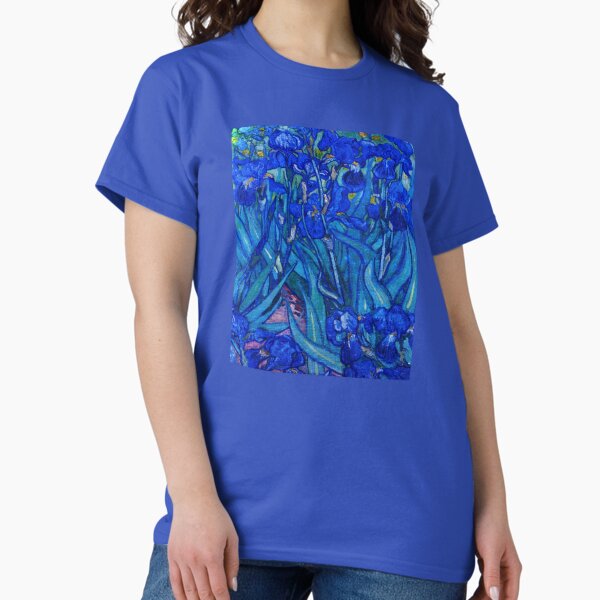 Item preview, Van Gogh Irises in Indigo designed and sold by MeganSteer.