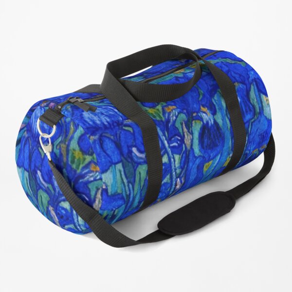 Van Gogh Irises in Indigo Duffle Bag