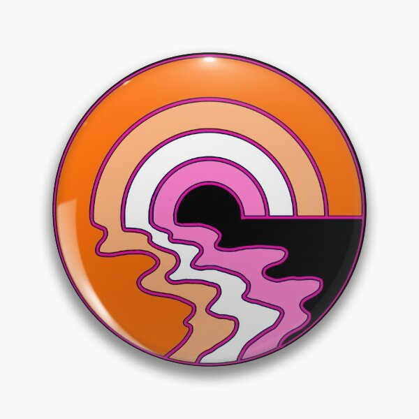 Vintage Rainbow Button 12 Pin