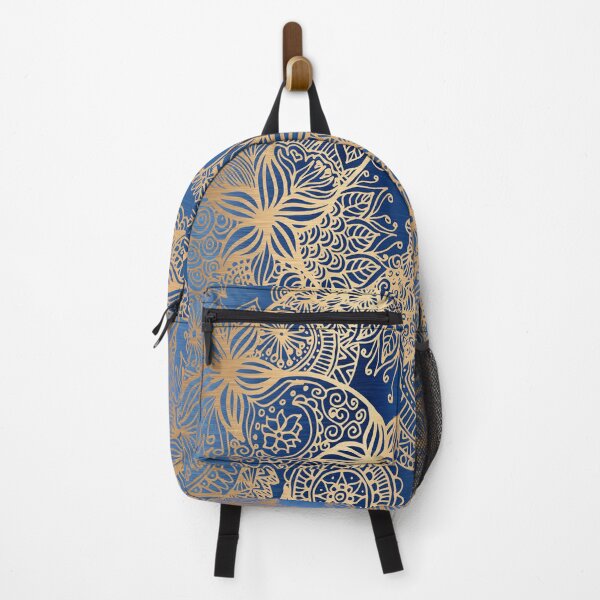 Item preview, Blue and Gold Mandala Patterns designed and sold by Julie Erin Designs.