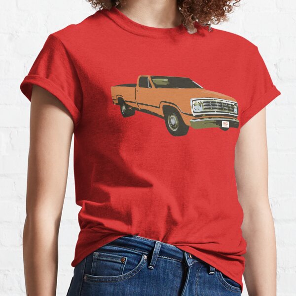 Orange RAM Logo T-Shirt HEMI Pickup Truck Guts Glory Ram 